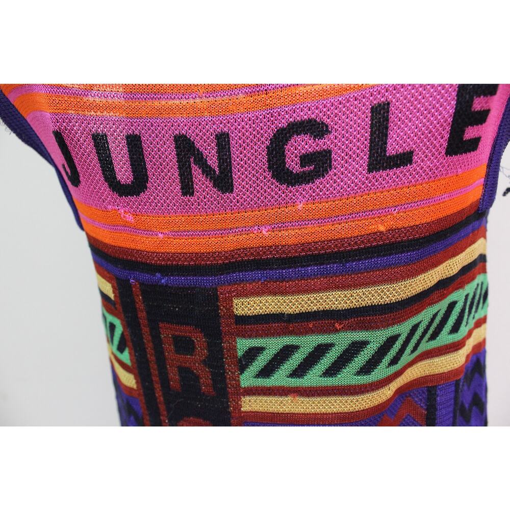 Missoni Chevron Colorful Jungle Words Knit Dress Size 40/US 4 - Picture 12 of 12